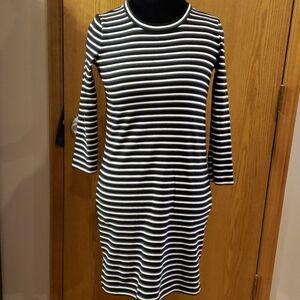 Madewell knit warm open back long sleeve dress